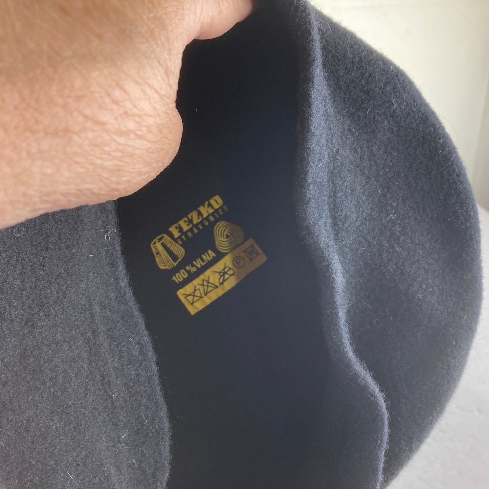 Fezko Wool Beret Womens One Size Black French Style Felt Hat Mime Artist Retro - Picture 4 of 4